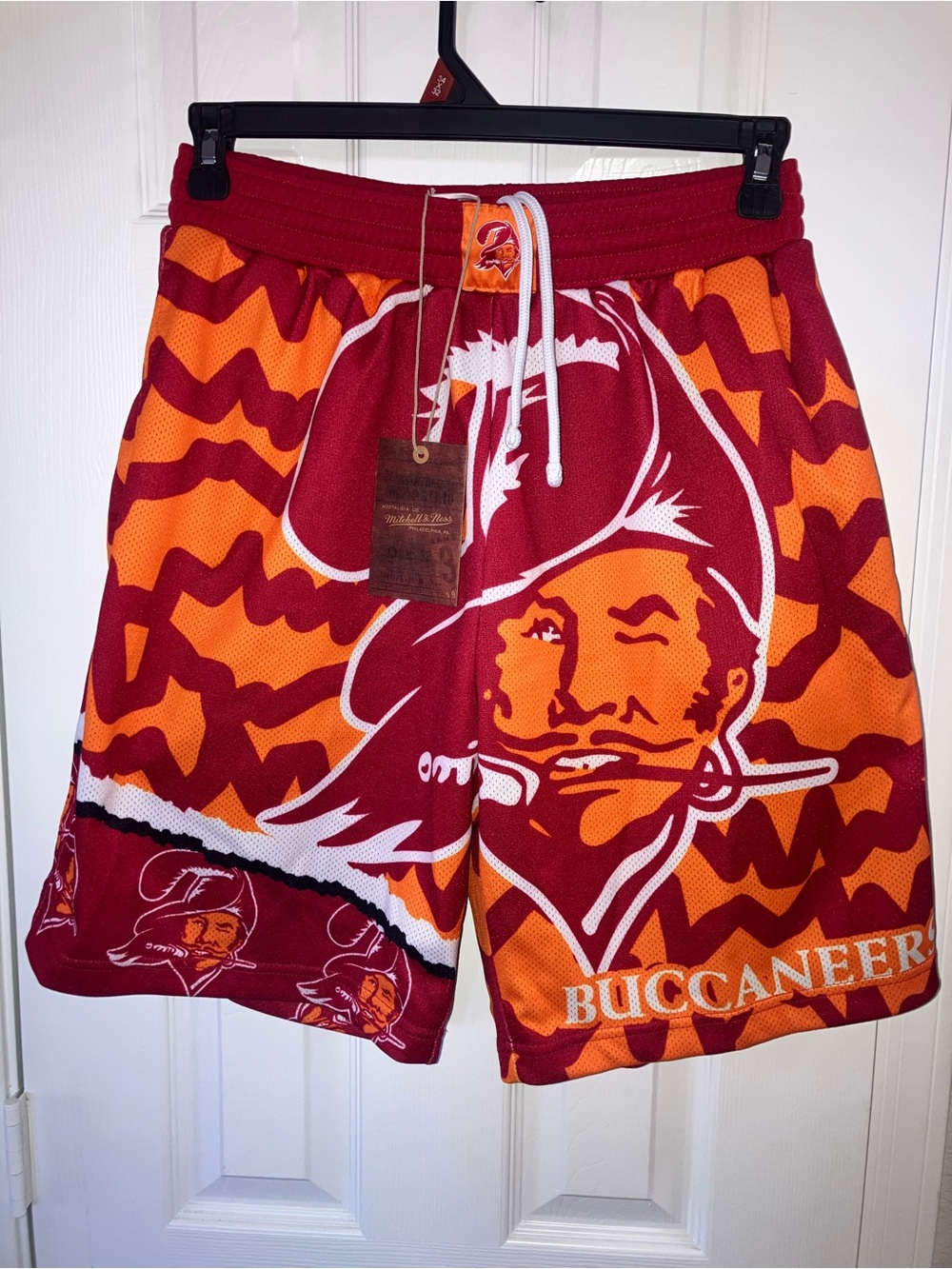 NWT Mitchell & Ness Tampa Bay Buccaneers AOP Graphic Shorts